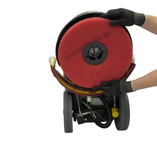 A135 Lavadora de piso de operação a pé alt 5