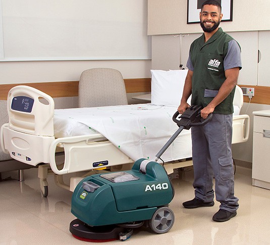 A140 Lavadora compacta de operação a pé alt 3