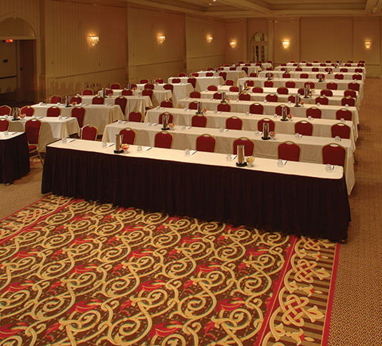 Carpeted Floor in a Convention Center