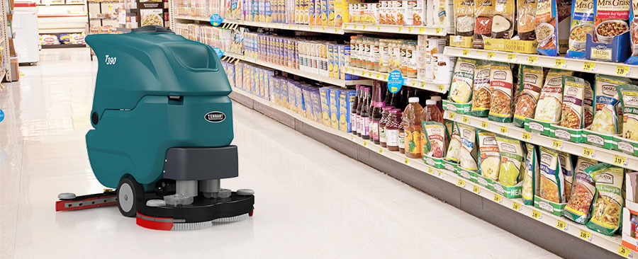 Tennant walk behind t390 floor scrubber