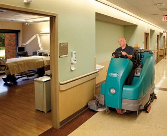 Tennant Company helps training customers on machines Tennant Company helps training customers on machines