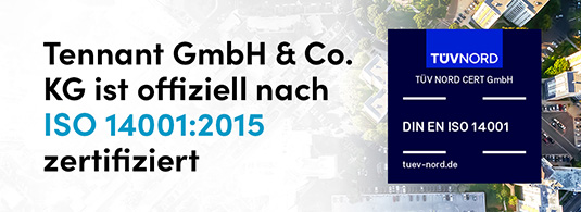 Tennant Company erhält ISO 14001-Zertifizierung für Umweltmanagement