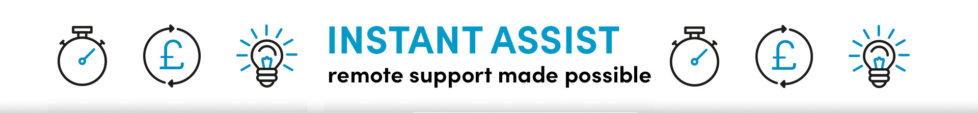 Instant Assist - live support via mobile, tablet, or laptop