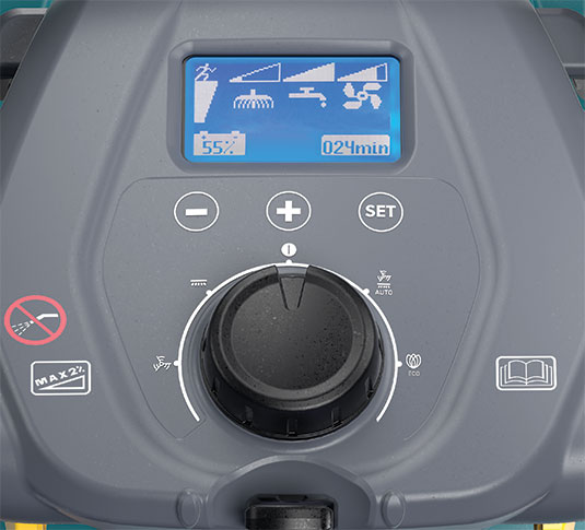 Painel de controlo da lavadora de pavimentos de pequena dimensão T291 de condutor apeado