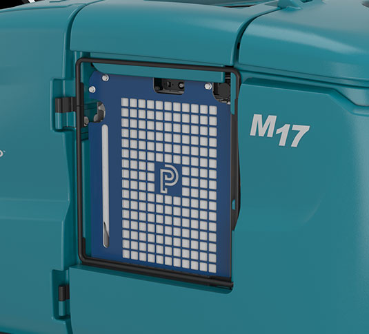 Panel de mando de barredora-fregadora de conductor sentado Tennant M17