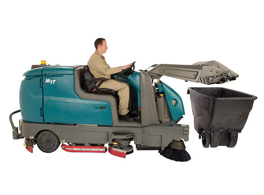M17 Battery-Powered Ride-On Sweeper-Scrubber alt 12
