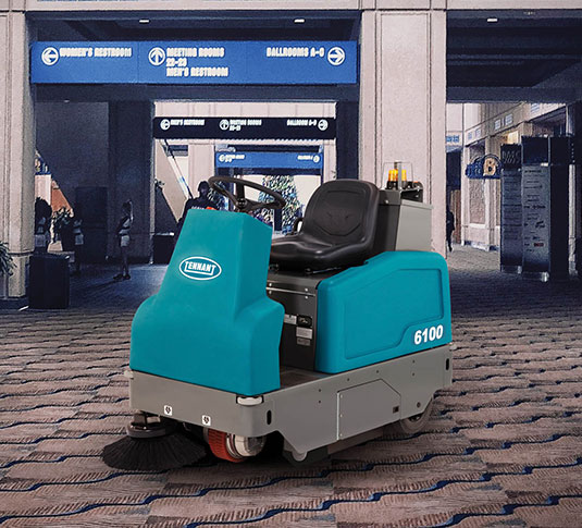 6100 Sub-Compact Battery Ride-On Floor Sweeper alt 8