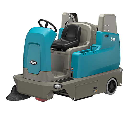 S16 Battery-Powered Compact Ride-On Sweeper alt 6