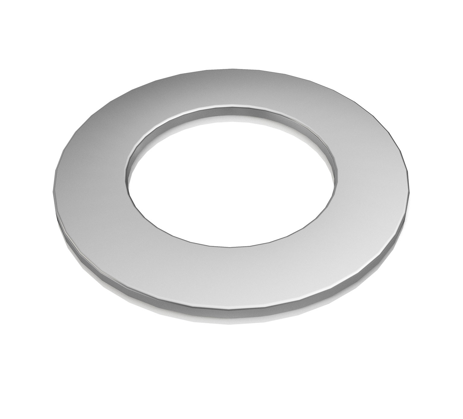 1065856 Rondelle plate en acier - 0,88 (diam. ext.) x 0,52 (diam. int.) x 0,06 po / 2,24 x 1,32 x 0,15 cm alt 1