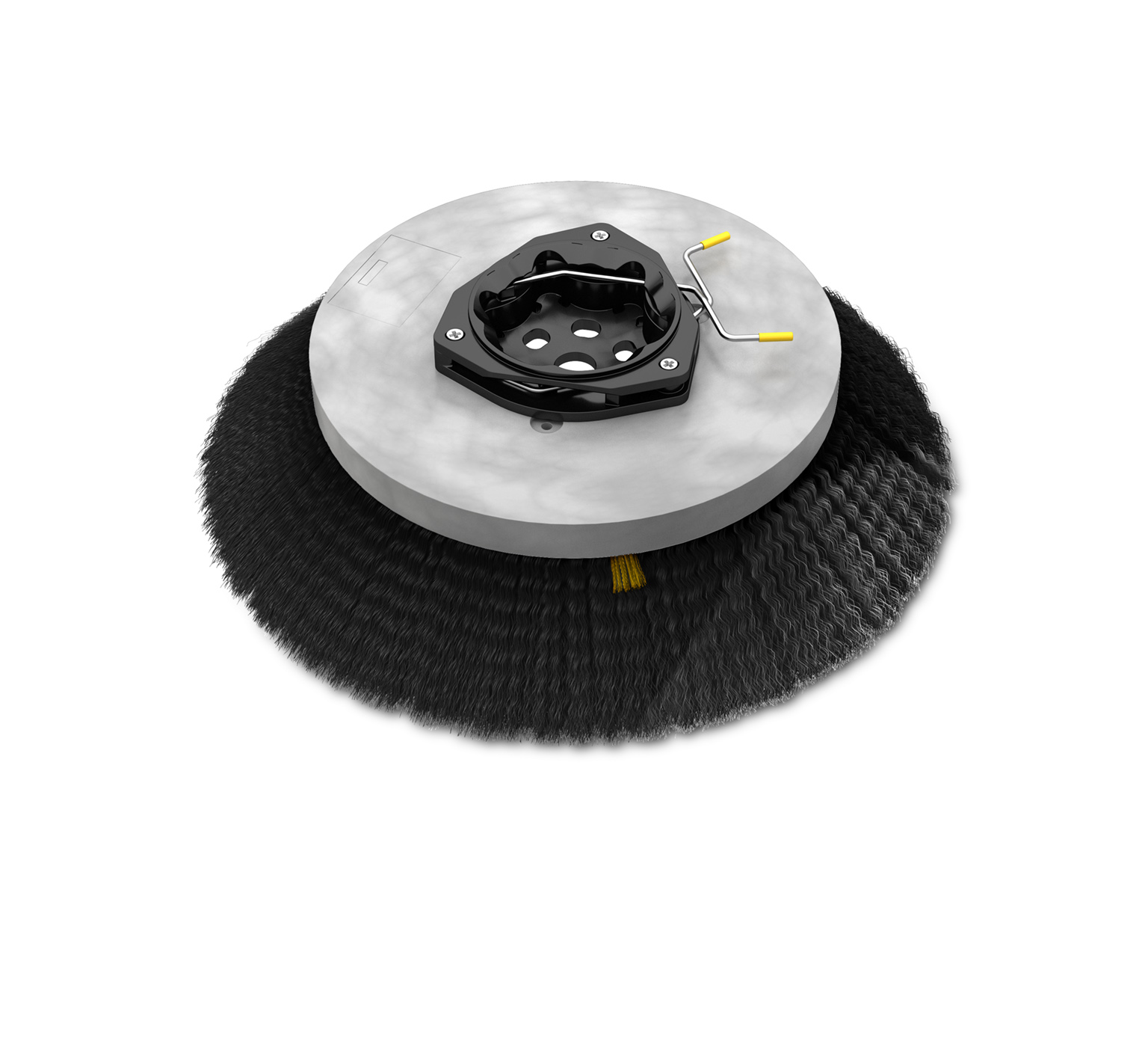 1220186 Polypropylene Disk Sweep Brush Assembly &#8211; 19 in / 482 mm alt 1
