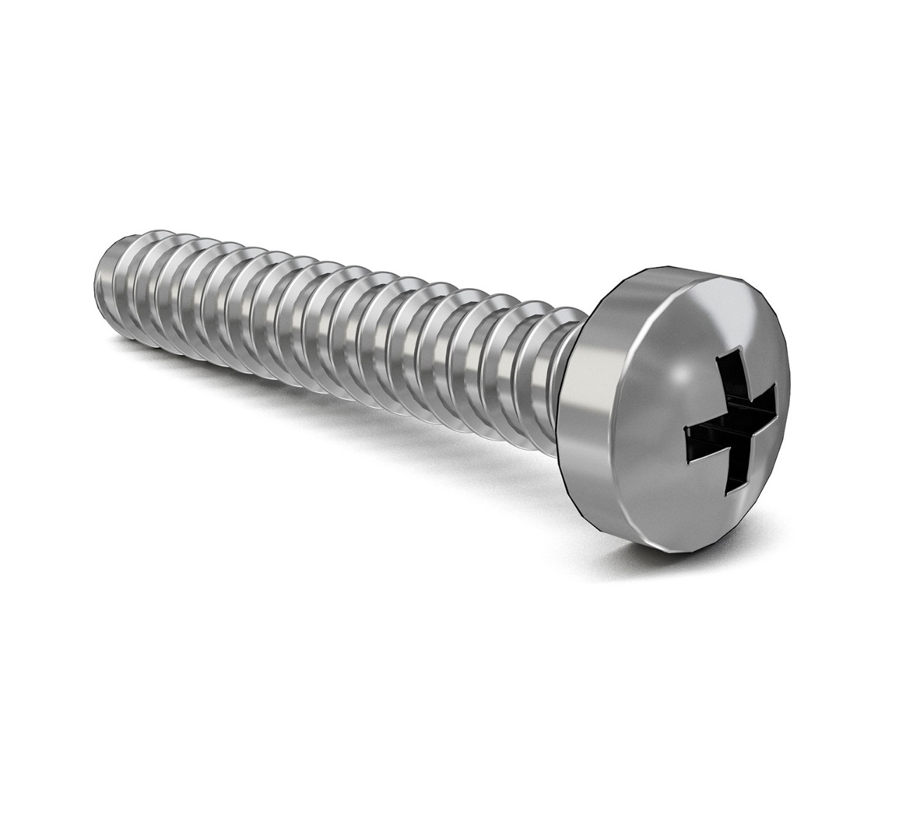06922 Steel Phillips Pan Screw - M3 Thread x 0.76 in alt 1