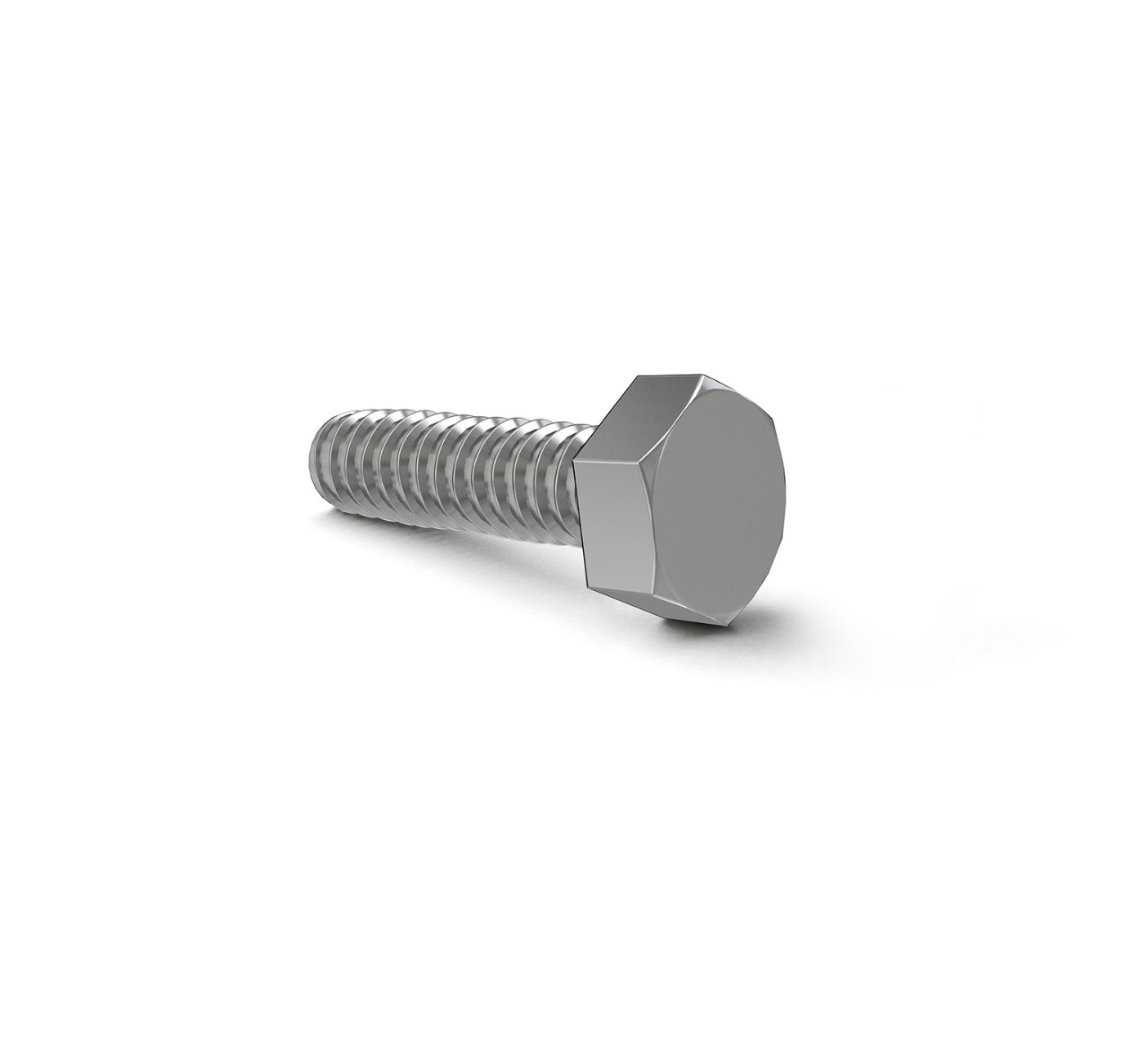 06942 Steel Hex Screw - M6 Thread x 0.62 in alt 1