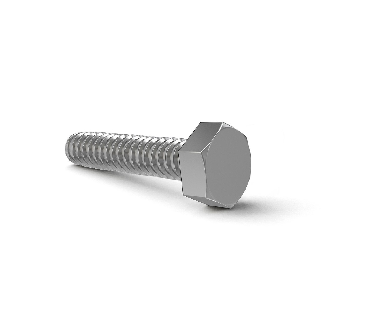 06944 Steel Hex Screw - M6 Thread x 1 in alt 1