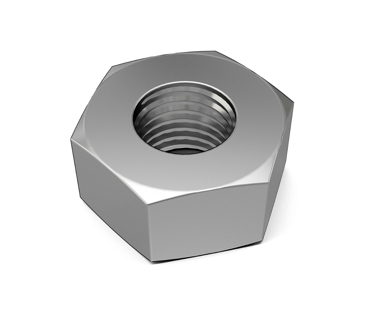 07785 Stainless Steel Hex Nut - M6 Thread x 0.2 in alt 1