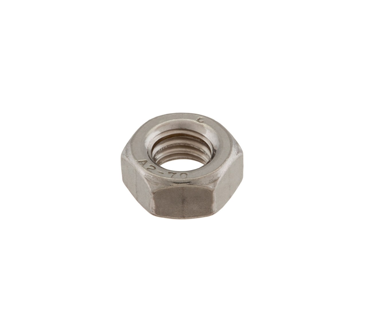 07786 Stainless Steel Hex Nut - M8 Thread x 0.25 in alt 1