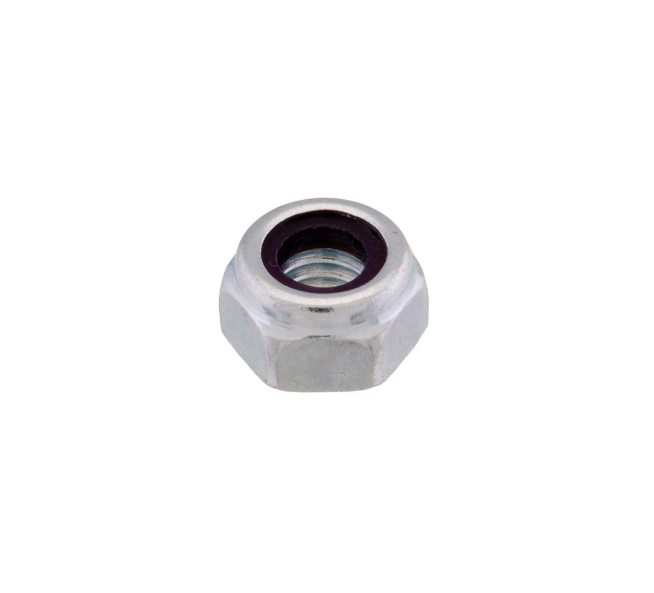 08708 Steel Hex Lock Nut - M6 Thread x 0.2 in alt 1