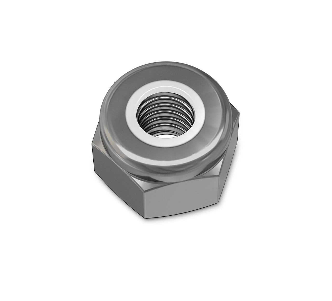 08711 Steel Hex Lock Nut - M12 Thread x 0.472 in alt 1