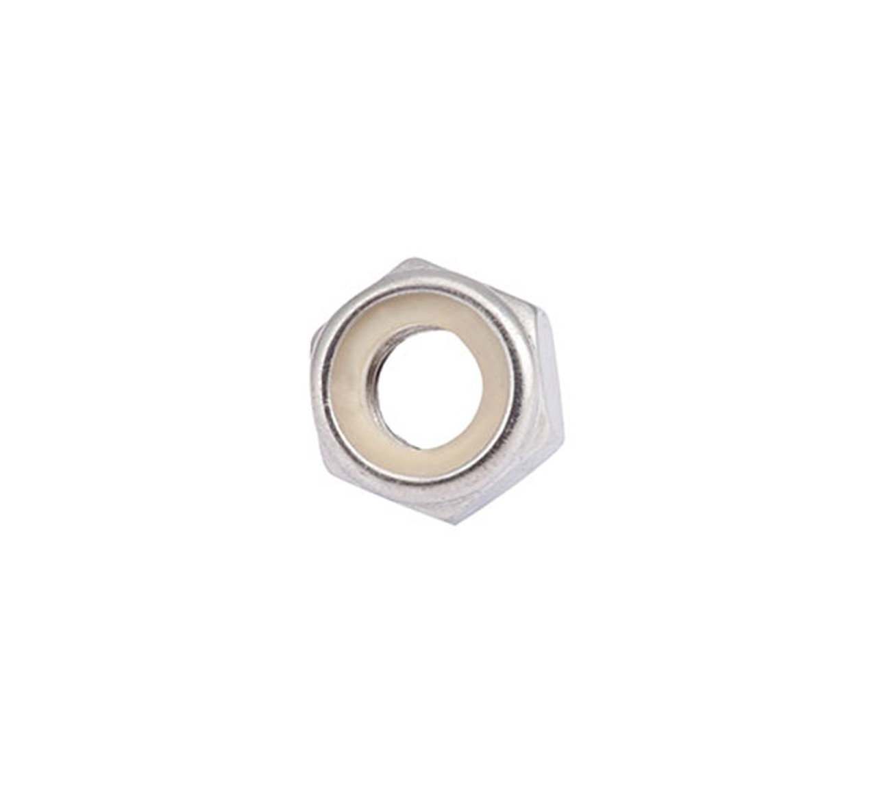 08714 Stainless Steel Hex Lock Nut - M10 Thread x 0.393 in alt 1