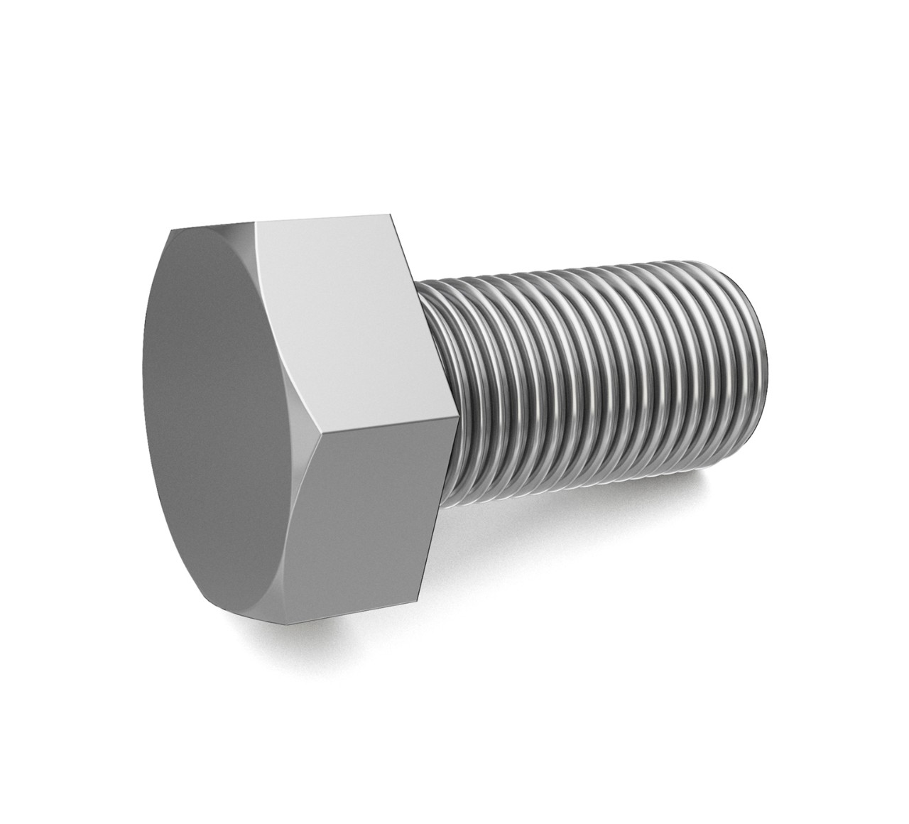 09744 Stainless Steel Hex Screw - M6 Thread x 0.5 in alt 1