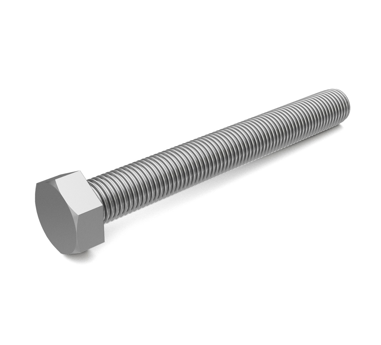 09767 Stainless Steel Hex Screw - M8 Thread x 2.75 in alt 1