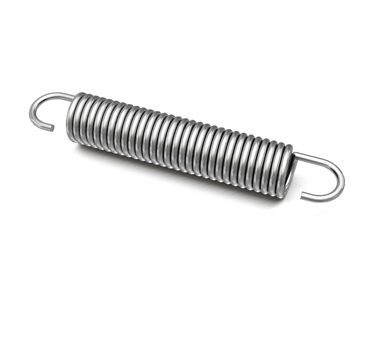 1016639 Music Wire Extension Spring - 0.75 x 4.5 in alt 1