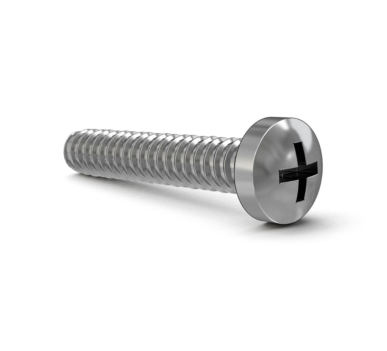 1033197 Stainless Steel Phillips Pan Screw - M4 Thread x 1 in alt 1