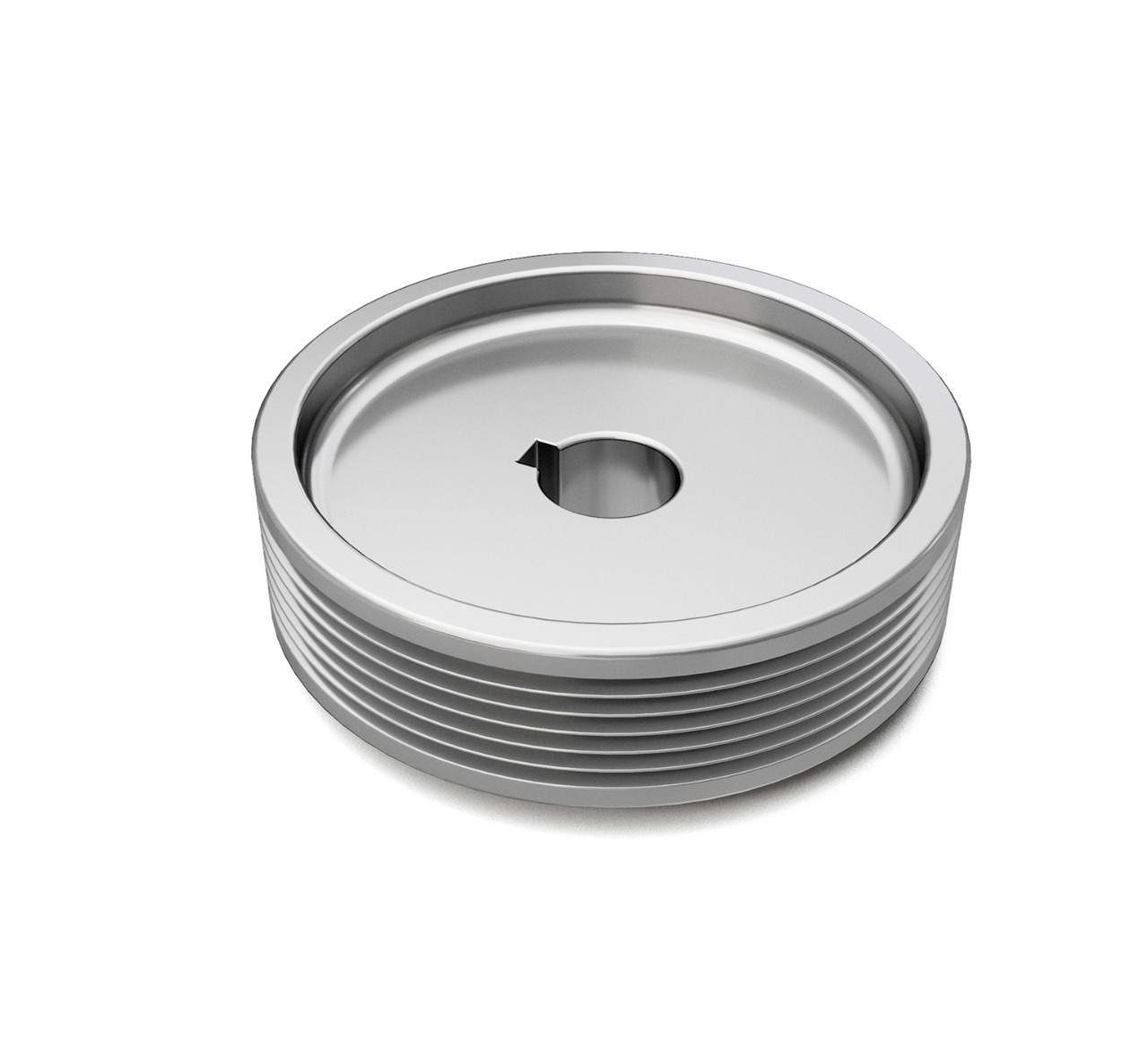 1035173 Aluminum Sheave -2.598 OD x 0.591 ID x 0.866 in alt 1