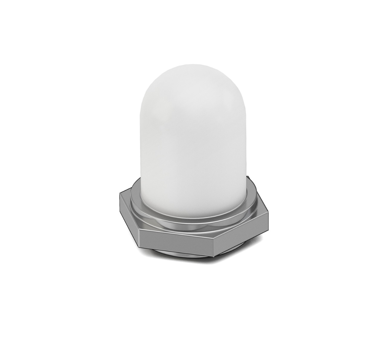 1035711 Brass and Silicone Hex Nut Switch Boot - 0.669 x 0.5 x 0.5 in alt 1