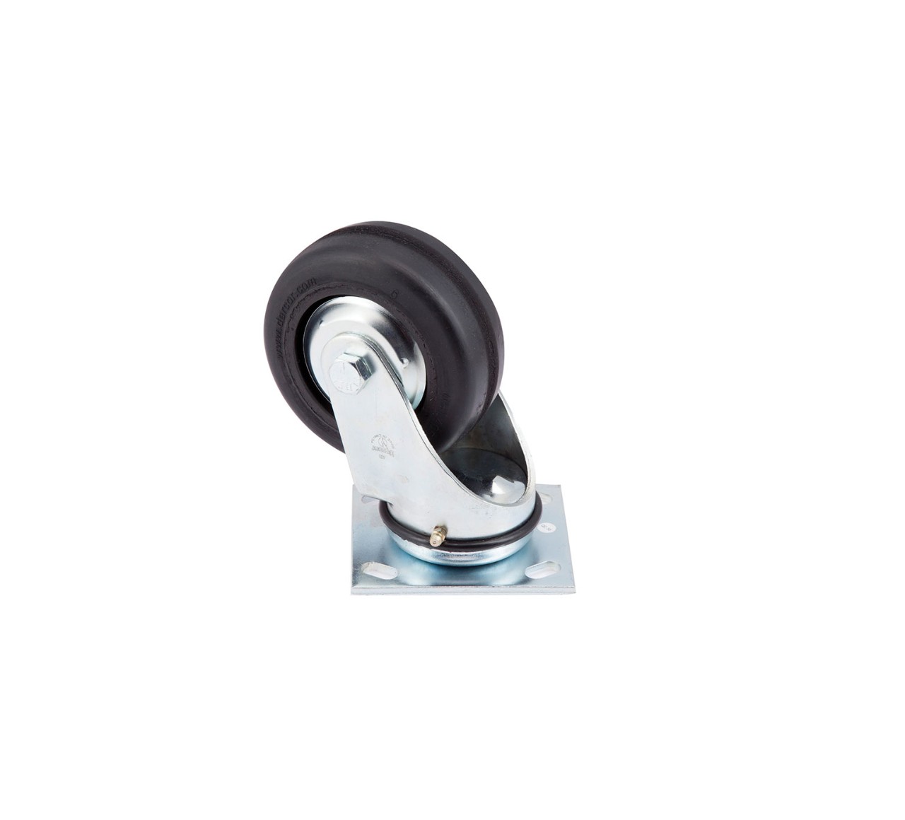 1049049 4-Hole Neoprene Swivel Caster alt 1