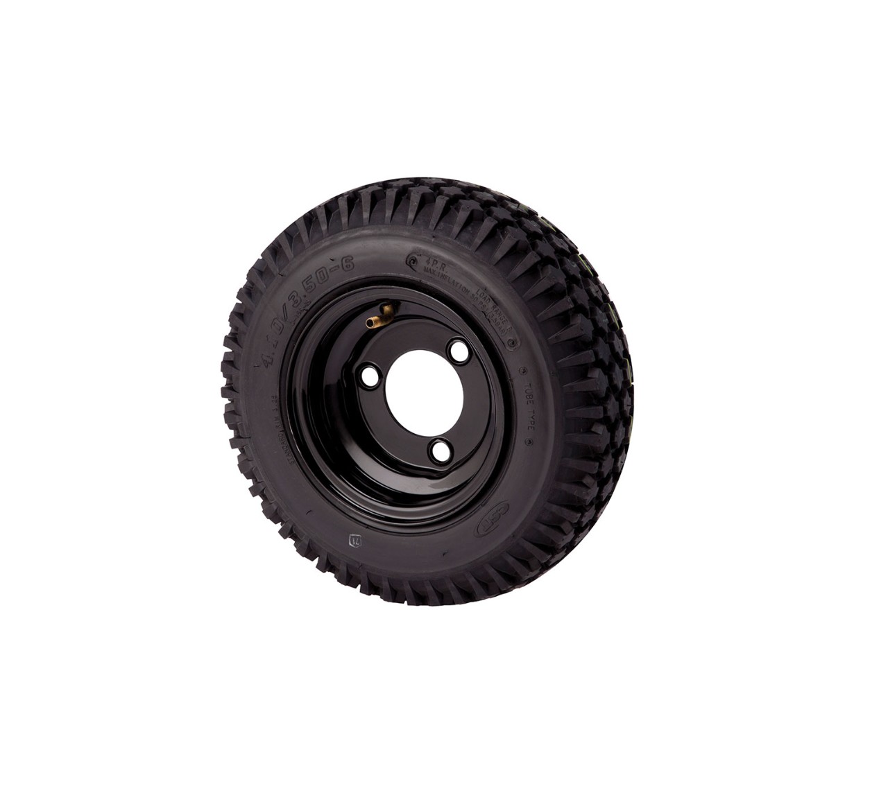 1052674 3 Bolt Polyurethane Foam Filled Tire Assembly alt 1