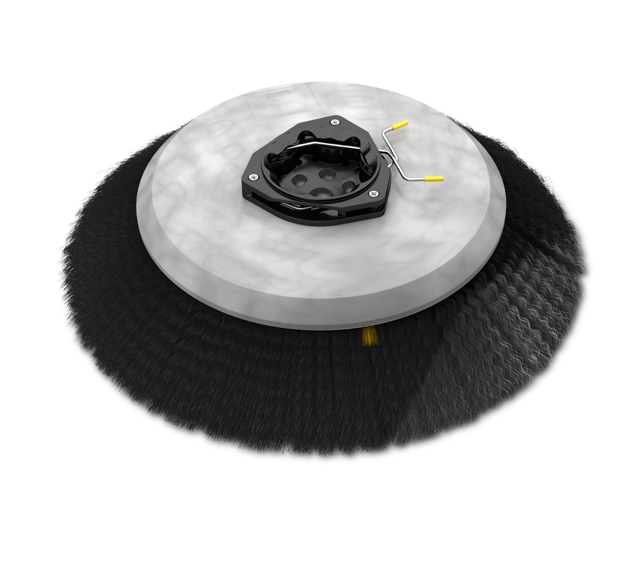 1220185 Polypropylene Disk Sweep Brush Assembly – 24 in alt 1
