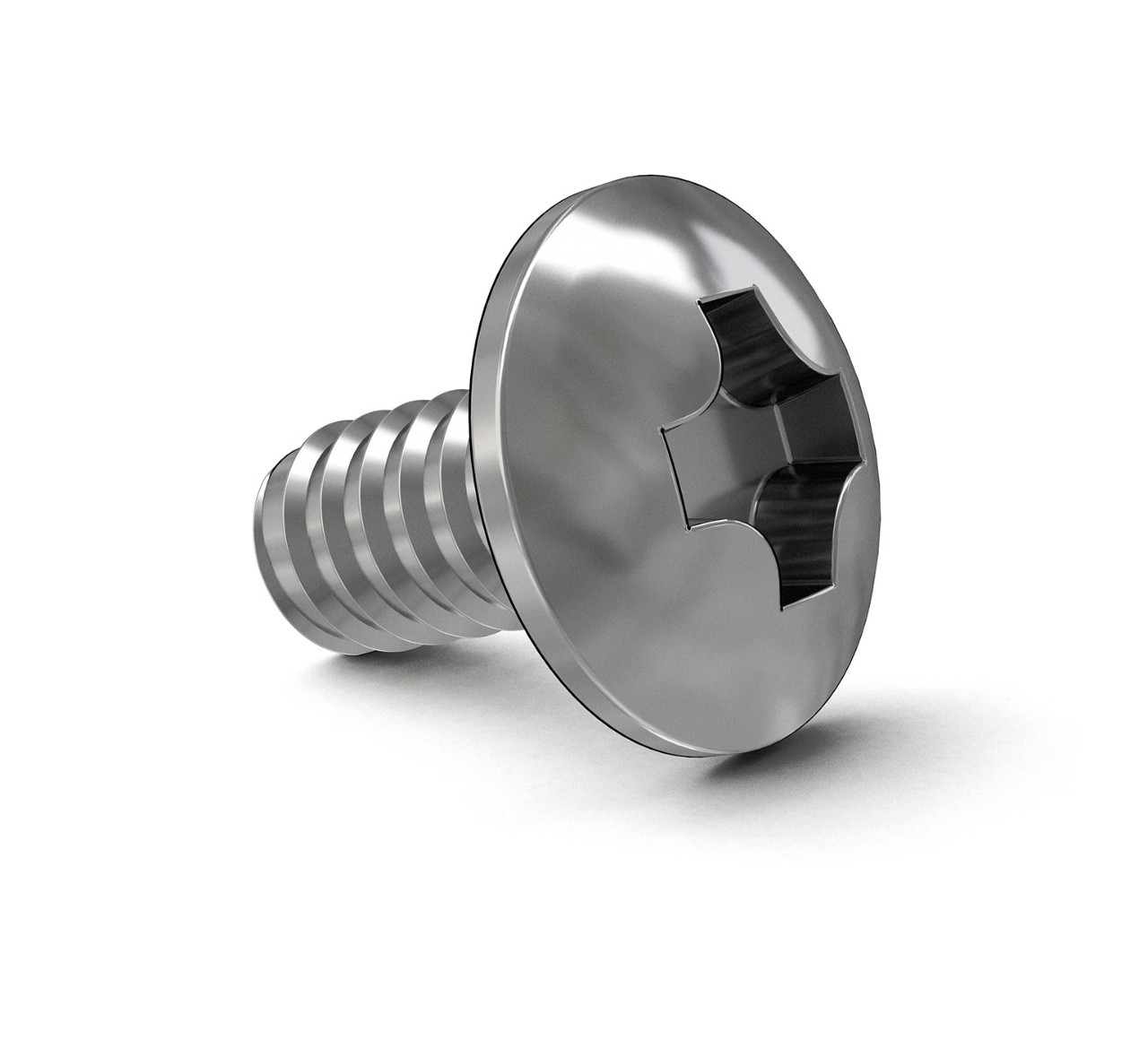 140195 Stainless Steel Phillips Truss Screw - 0.573 x 0.638 in alt 1