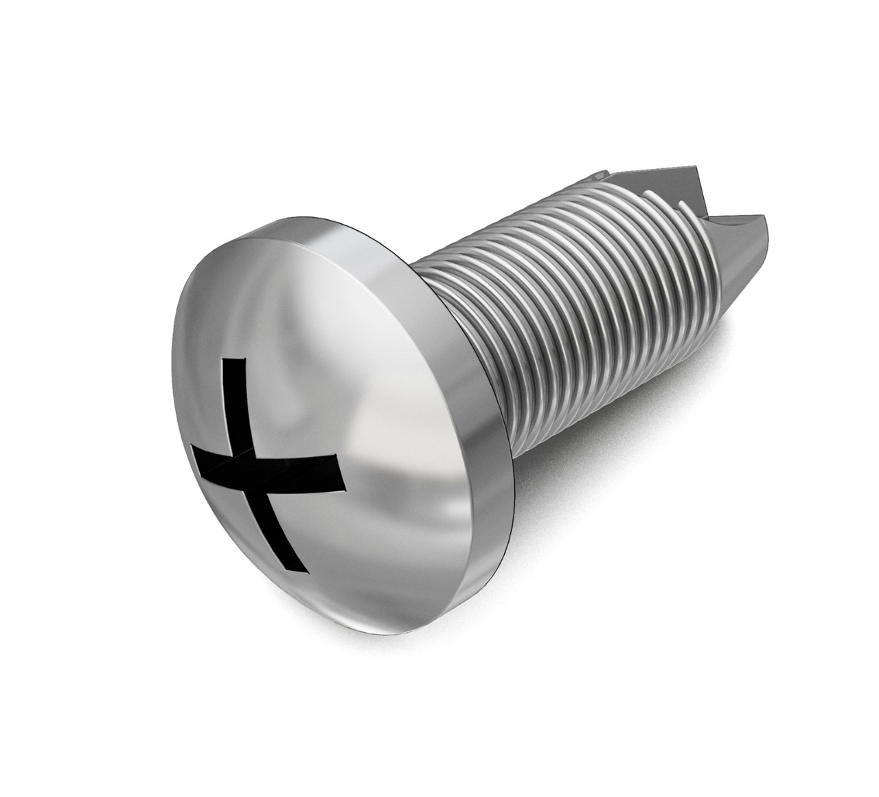 140350 Stainless Steel Phillips Pan Screw - 0.365 x 0.627 in alt 1