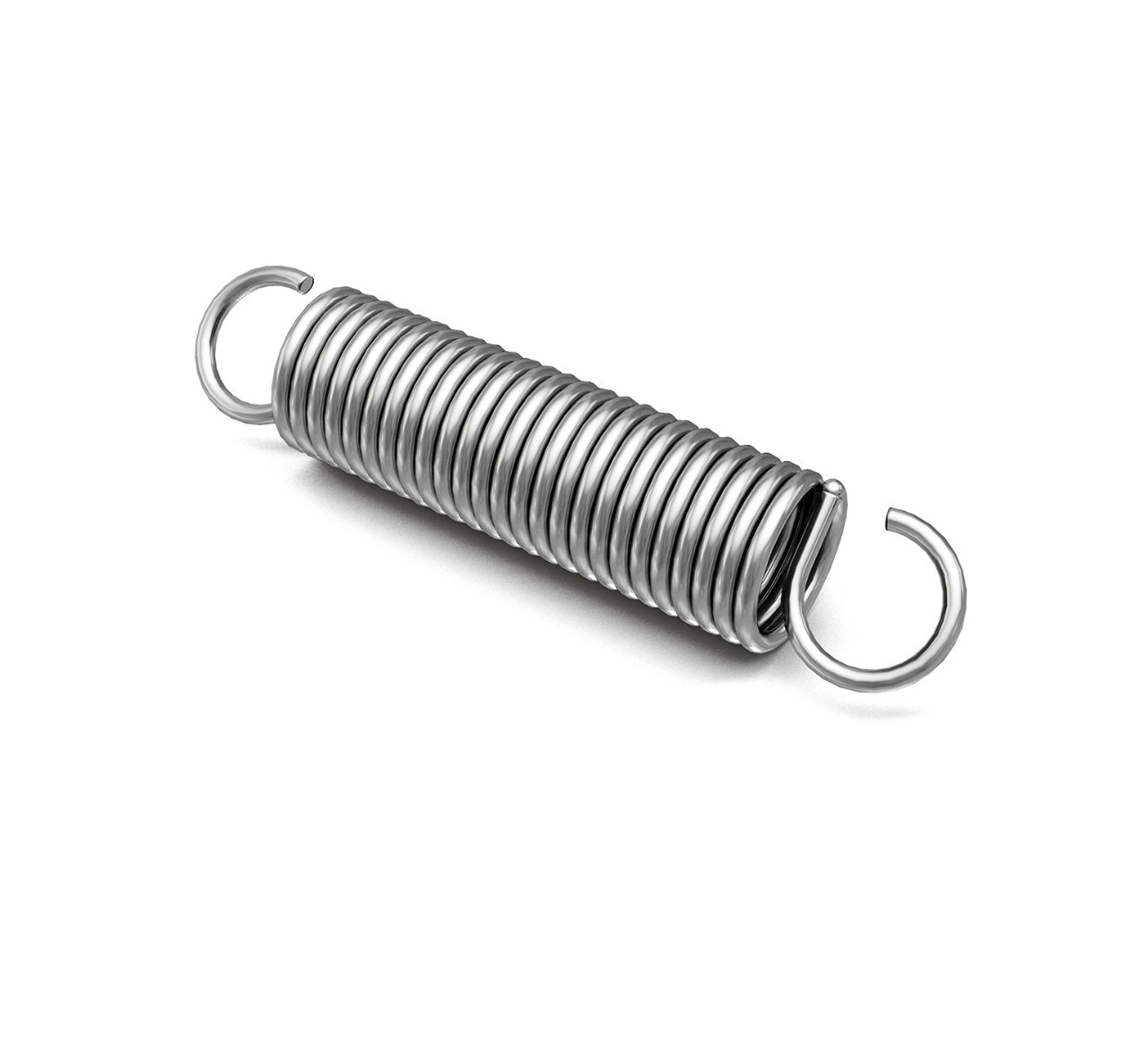 140402 Music Wire Extension Spring - 0.375 x 1.75 in alt 1