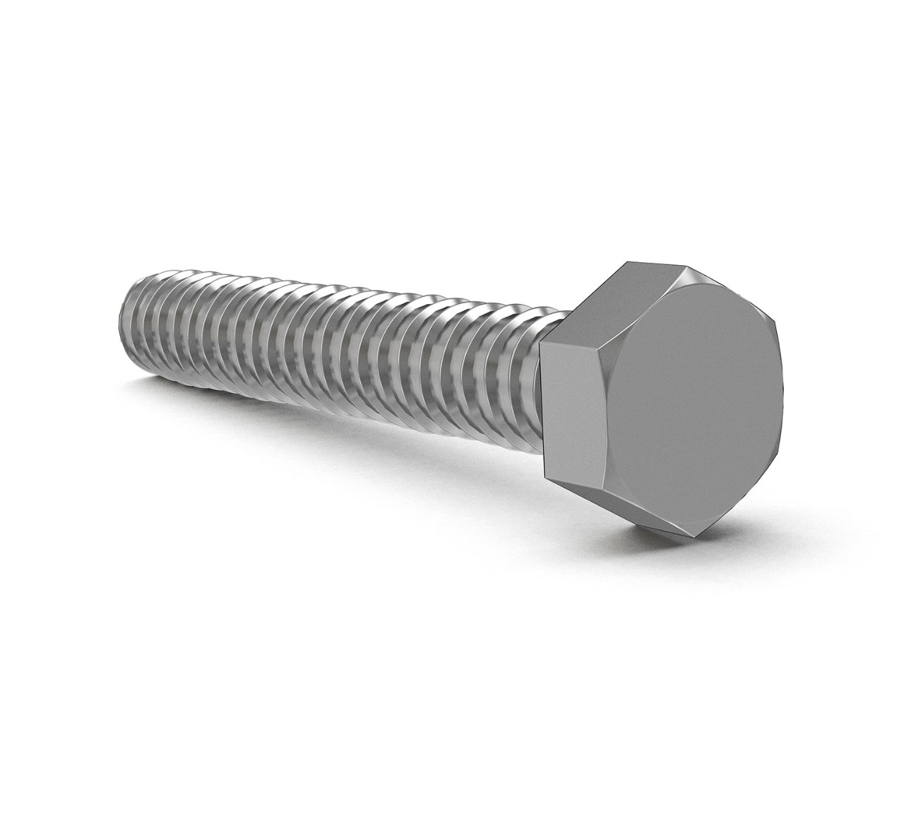 222504 Stainless Steel Hex Screw - M8 Thread x 2.17 in alt 1