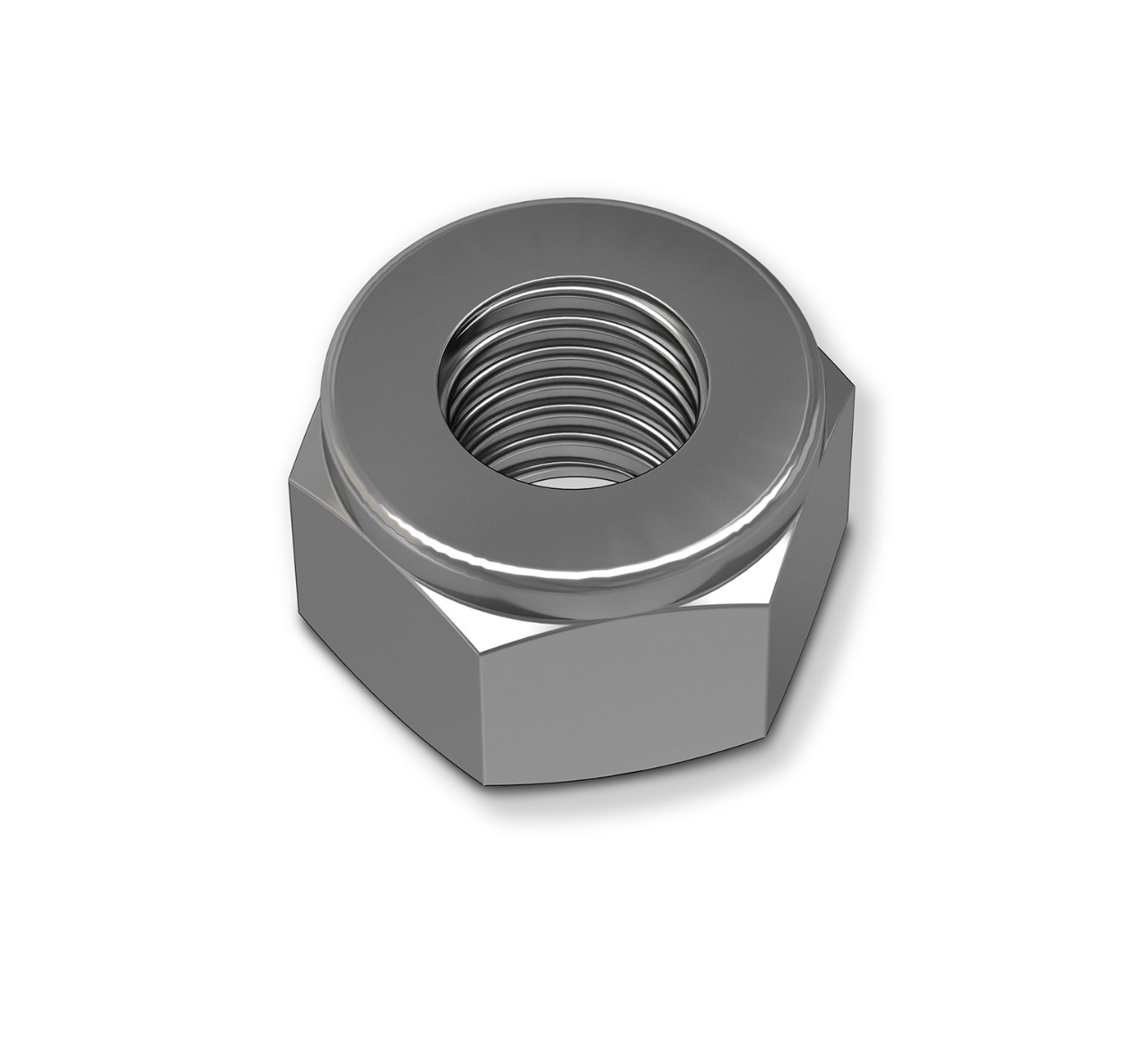 32983 Steel Hex Lock Nut - 0.567 x 0.484 in alt 1