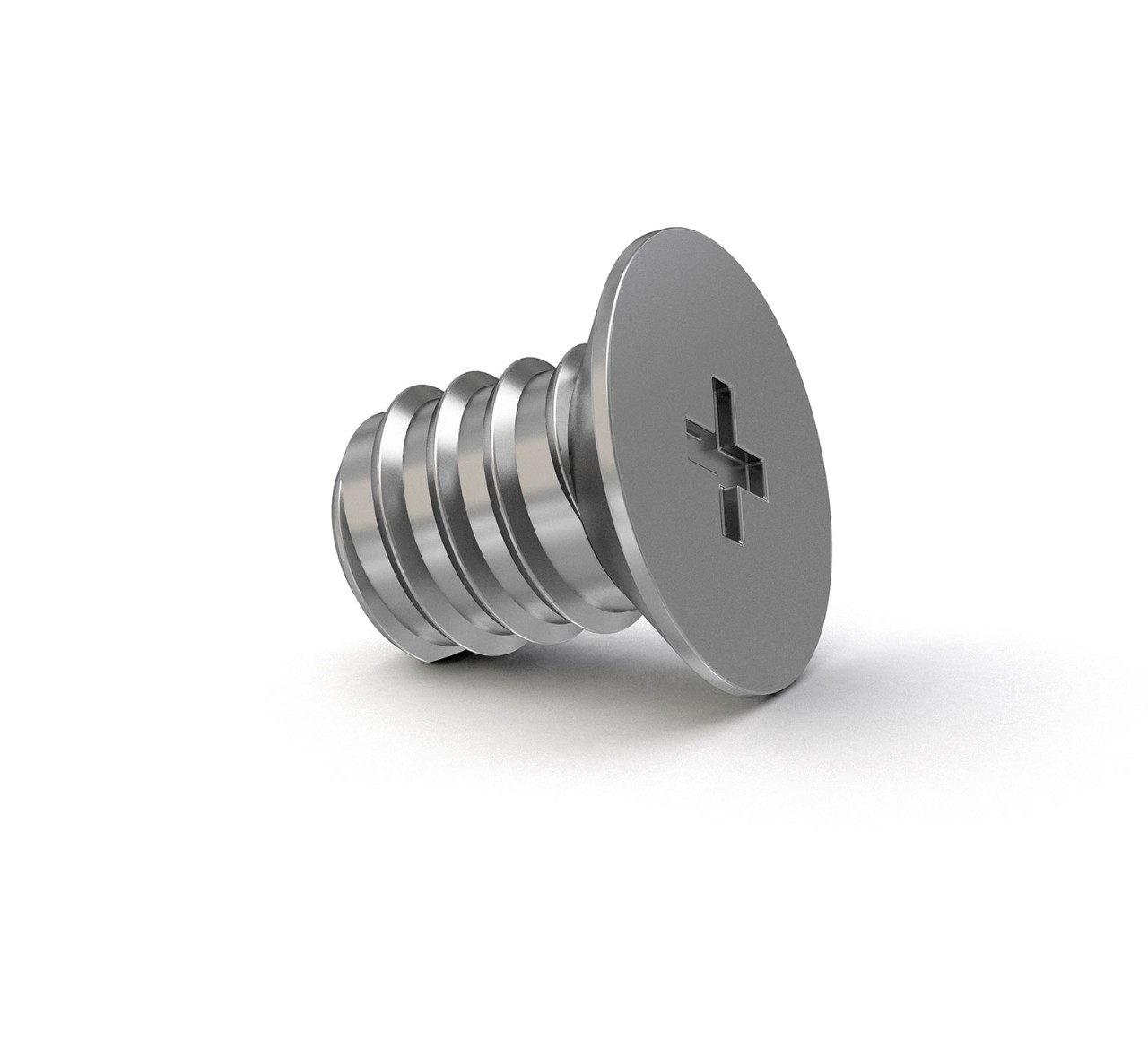 370052 Carbon Steel Phillips Screw - M6 Thread x 0.3 in alt 1