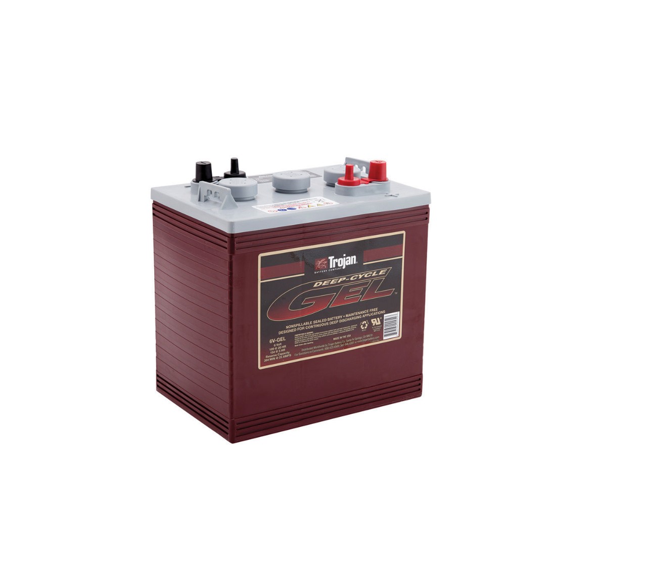 390764 6 Volt Gel Trojan Battery alt 1