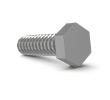 39284 Steel Hex Screw - M10 Thread x 1.38 in alt 1