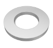 39350 Rondelle plate en acier - 0,812 (diam. ext.) x 0,1469 (diam. int.) x 0,134 po / 2,06 x 0,37 x 0,34 cm alt 1