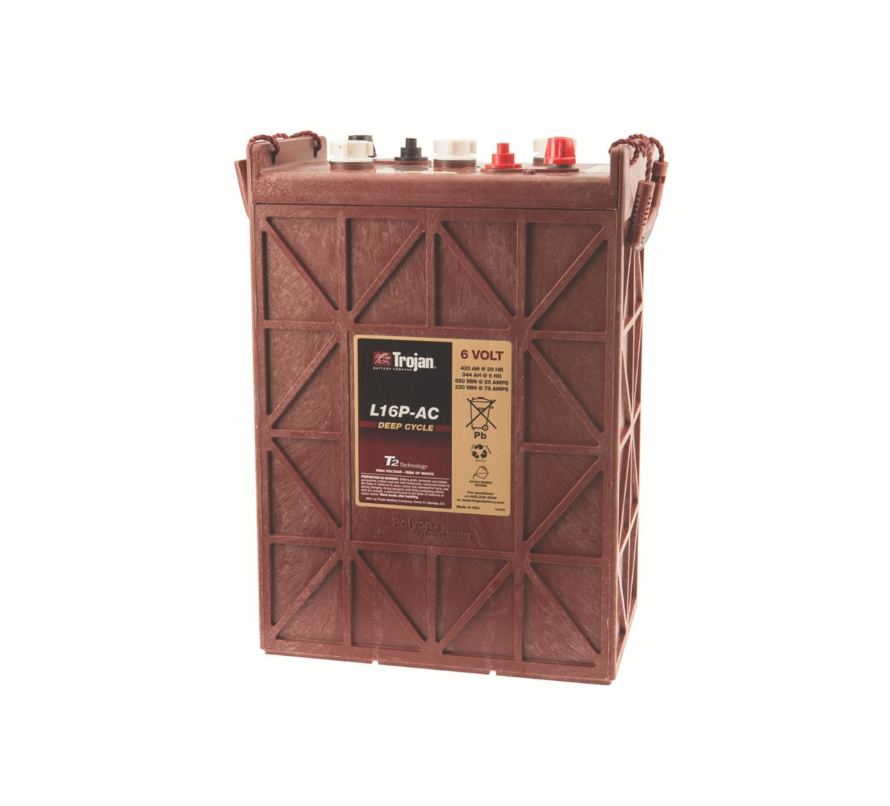 10157 6 Volt Wet Trojan Battery alt 1