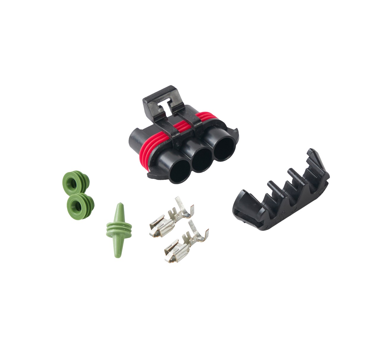 1047186 CONNECTOR, FEM, 3 RECEPT [MP630] alt 1