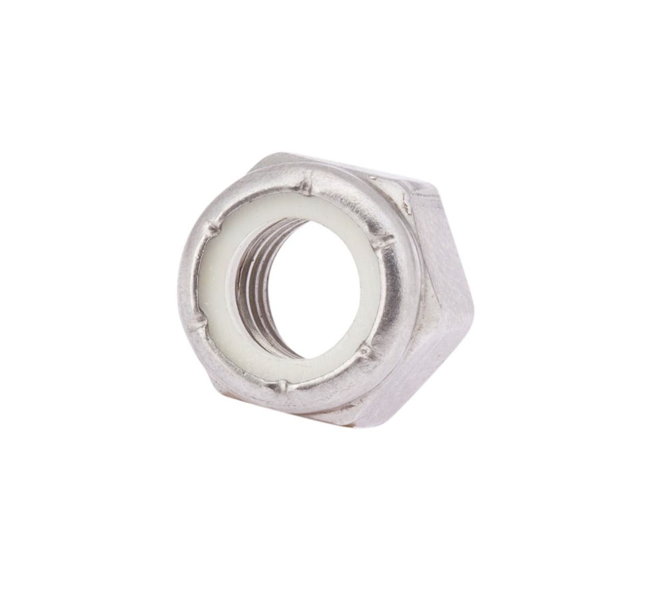 59156 Stainless Steel Hex Lock Nut - 0.564 x 0.468 in alt 1