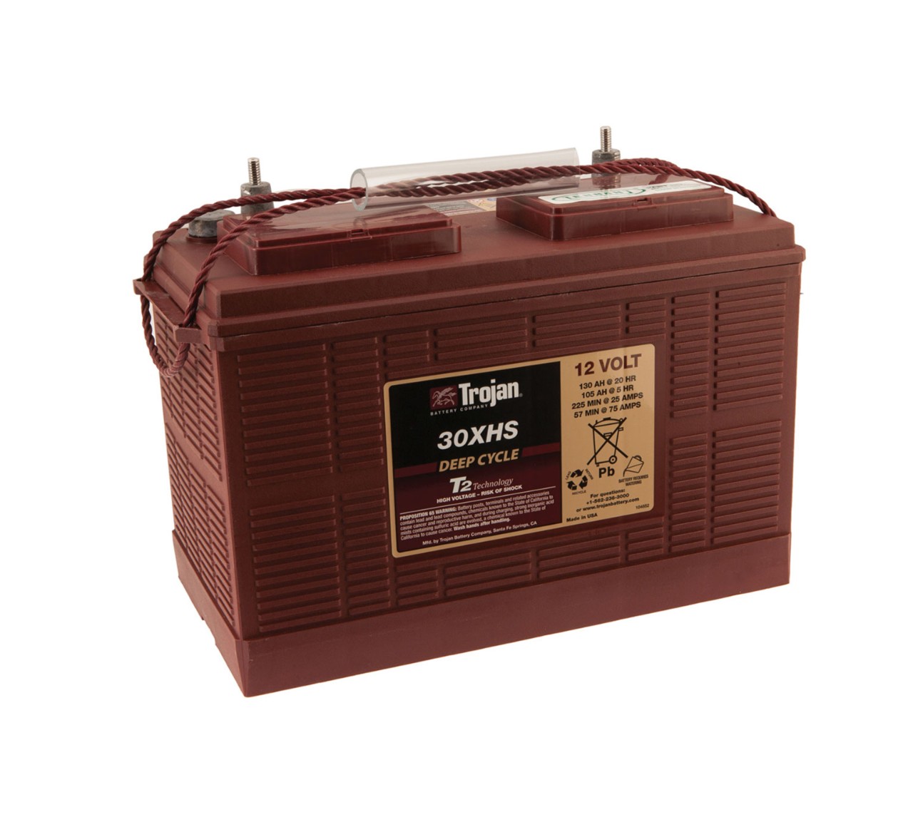 80063 12 Volt Wet Trojan Battery alt 1