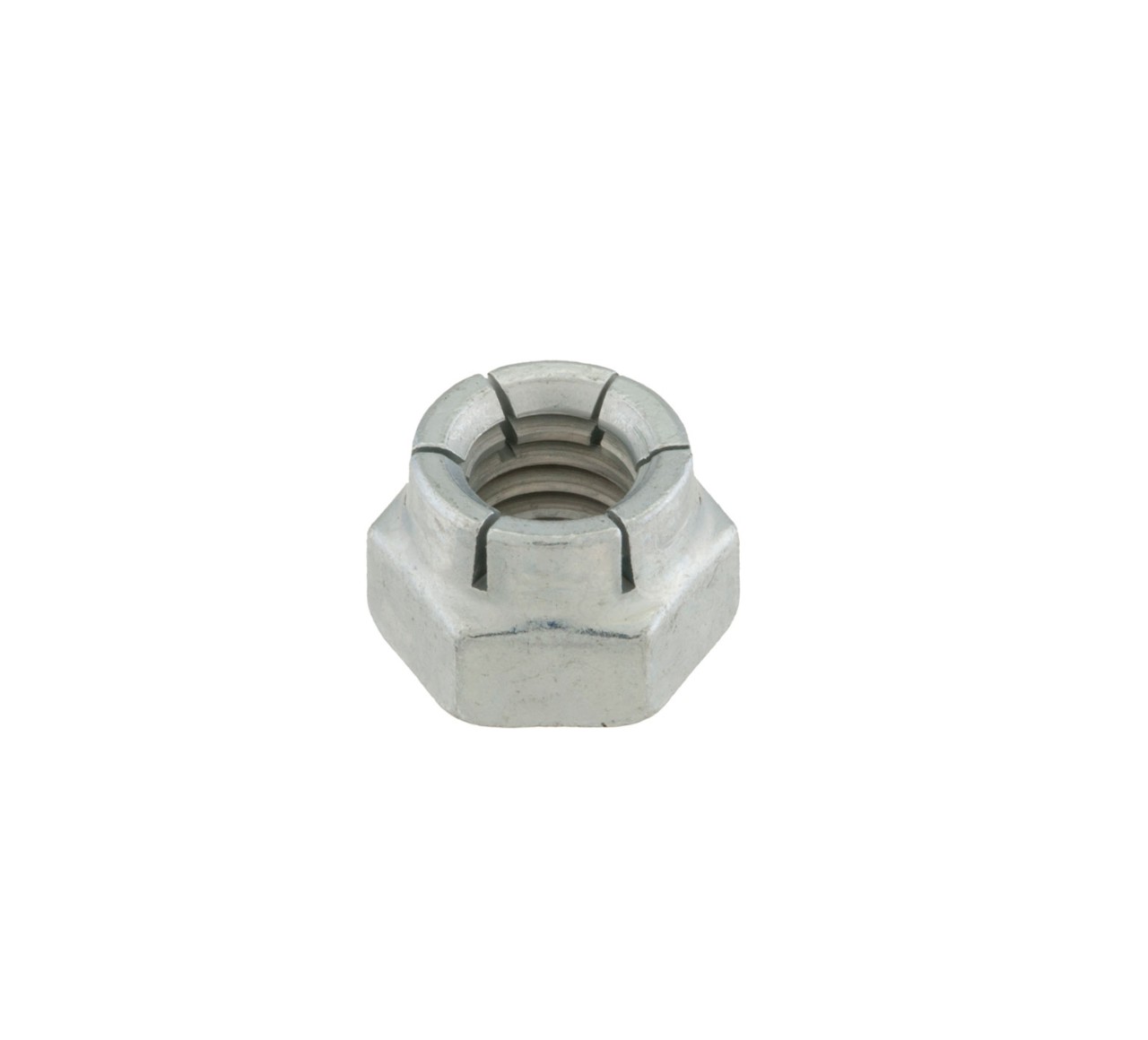 87435 Carbon Steel Hex Flex Lock Nut - 0.56 x 0.353 in alt 1