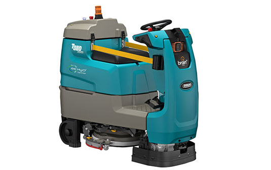 Tennant's small space robotic cleaner, T380 autonomous robot floor scrubber Tennant's small space robotic cleaner, T380 autonomous robot floor scrubber