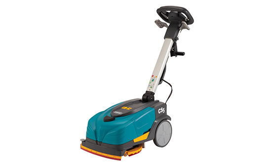 Small walk-behind scrubbers can clean in tight spaces like bathrooms, small retail stores, or narrow hallways. Small walk-behind scrubbers can clean in tight spaces like bathrooms, small retail stores, or narrow hallways.