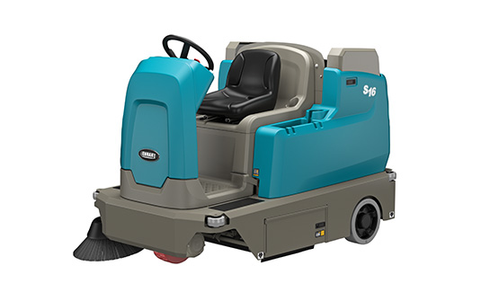 Ride-on sweepers can clean large carpeted spaces, like convention centers, or hard-floored facilities like parking ramps and airports. Ride-on sweepers can clean large carpeted spaces, like convention centers, or hard-floored facilities like parking ramps and airports.