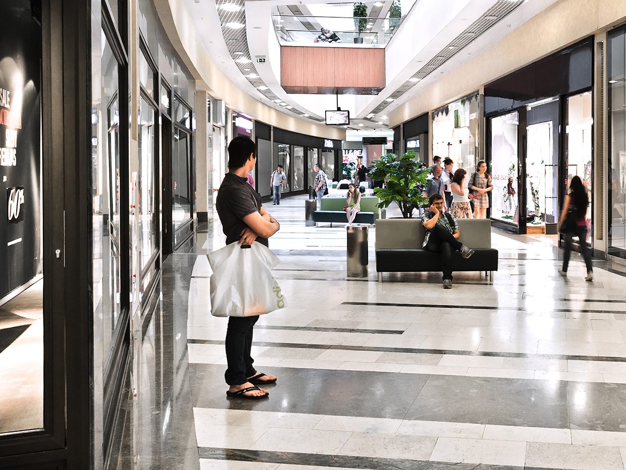 Retail mall clean floors bring return customers Retail mall clean floors bring return customers