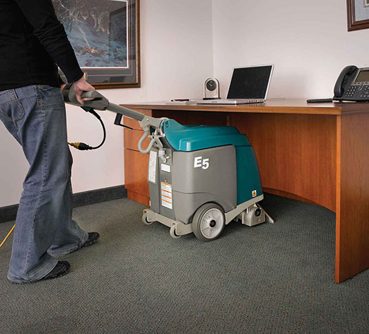 E5 Carpet Extractor cleaning in an office E5 Carpet Extractor cleaning in an office
